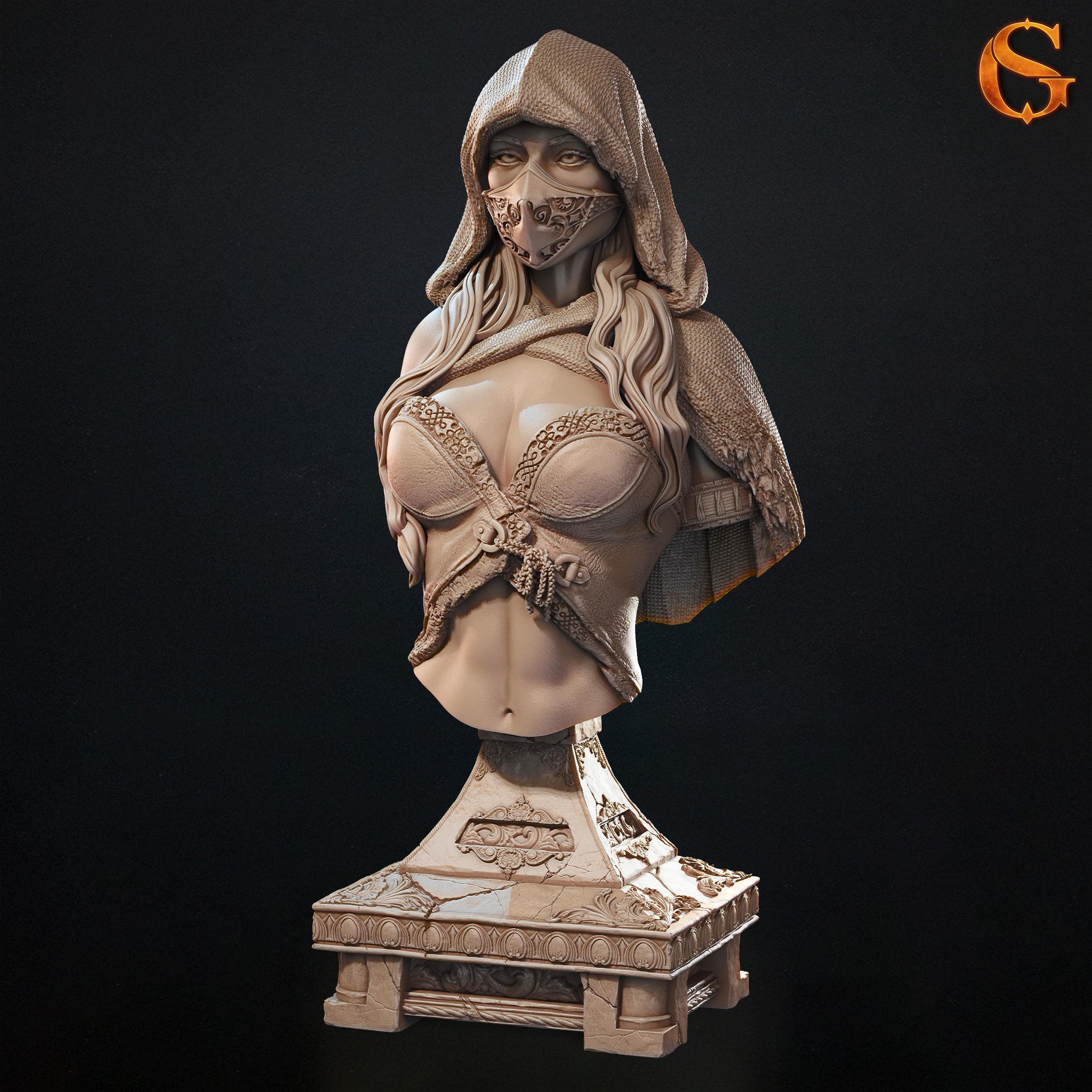 Decapatrix Bust | Collectible Resin Miniature Statue | by Solgood Forge
