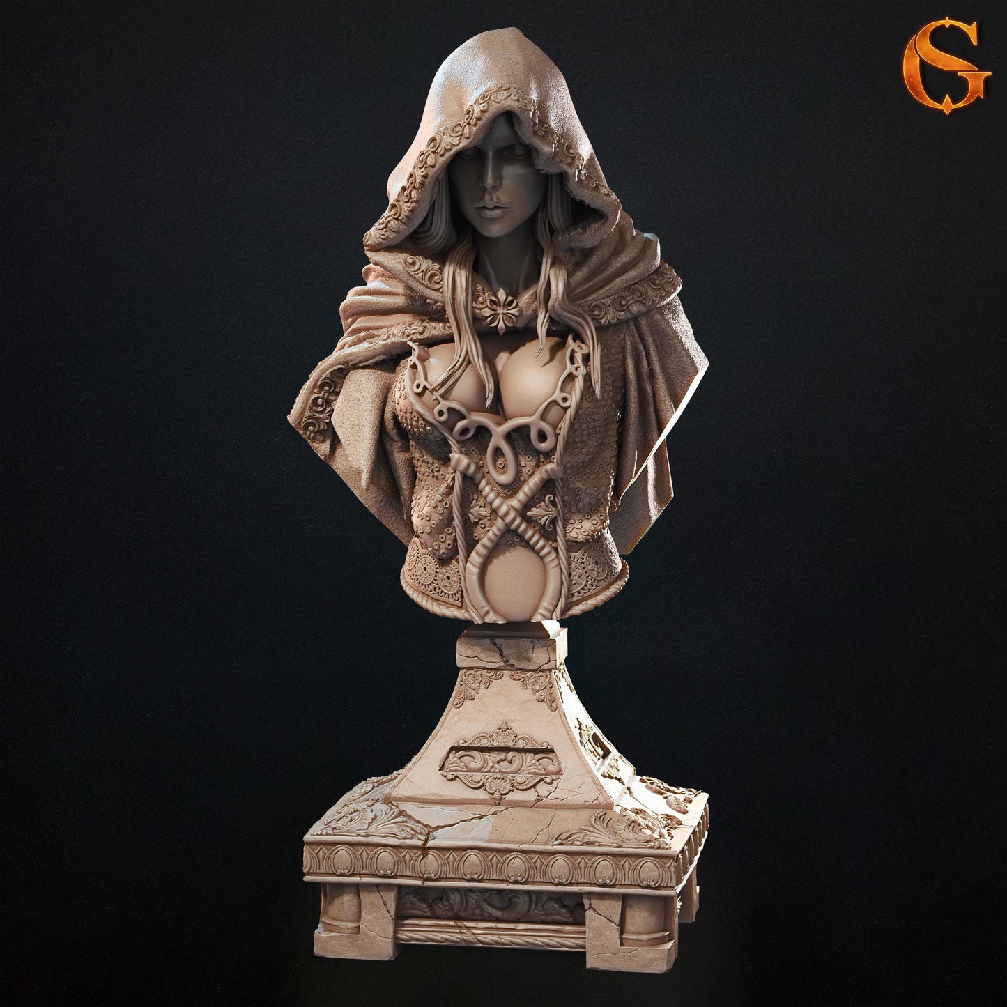 Thanatas Bust | Collectible Resin Miniature Statue | by Solgood Forge