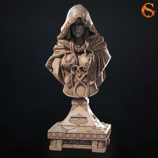 Thanatas Bust | Collectible Resin Miniature Statue | by Solgood Forge