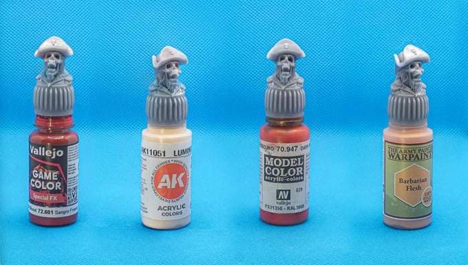 3D Colour Caps - Busts | Resin Paint Dropper bottle replaceable caps | by Crosslances
