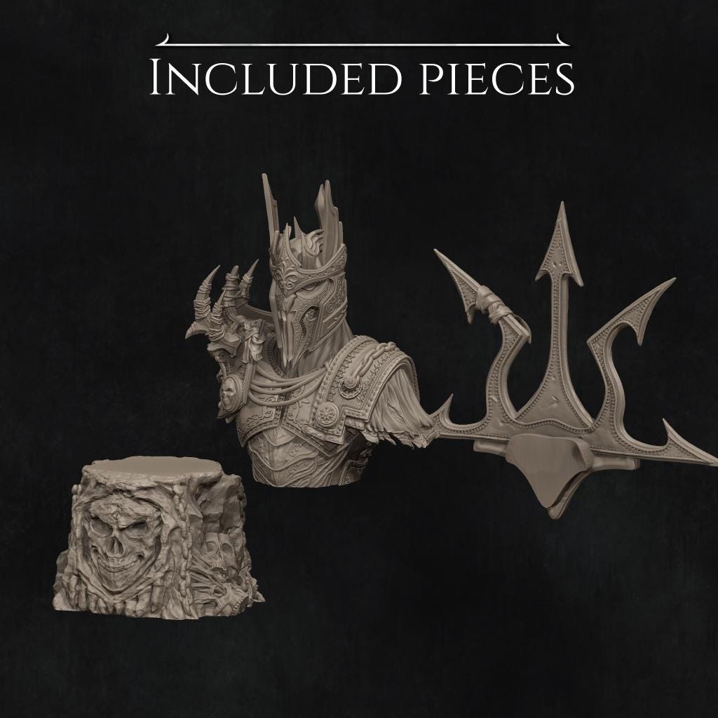 Conquest Bust | DnD Four Horsemen Collectible Monster Statue Miniature | by Nerikson