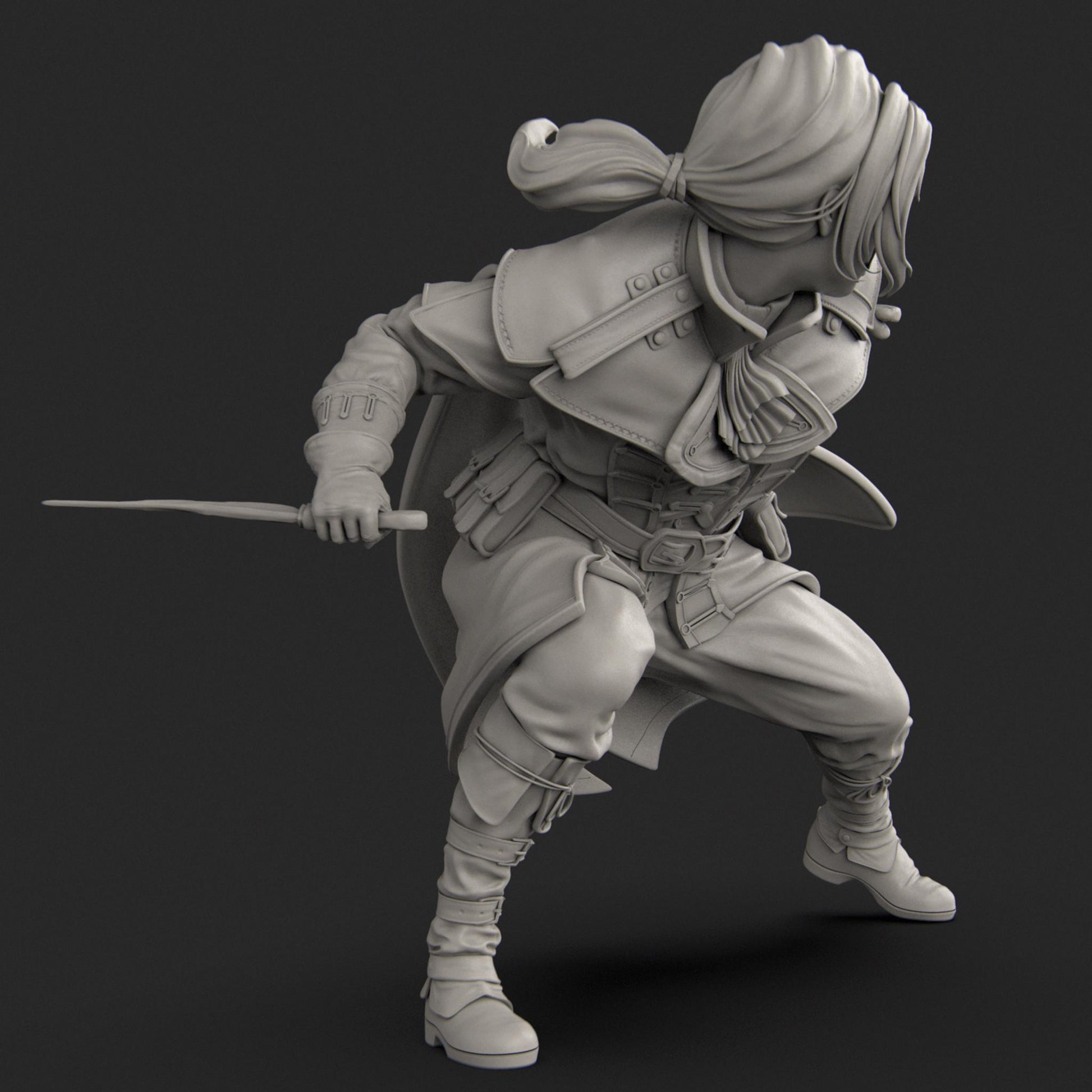 Halfling Rogue | DnD Collectible Tabletop Statue | 35mm / 75mm | by Nerikson