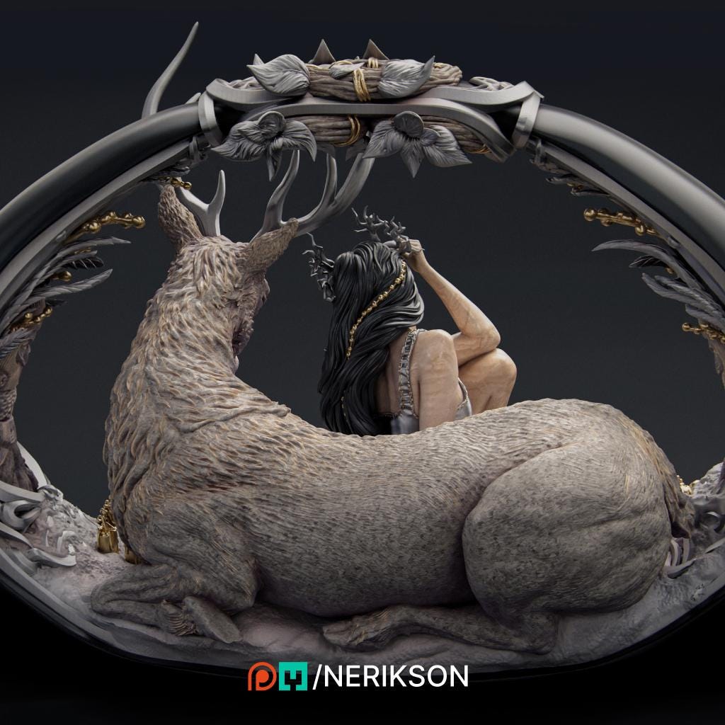 Winter Diorama | Collectible 3D Printed Four Seasons Statue | by Nerikson