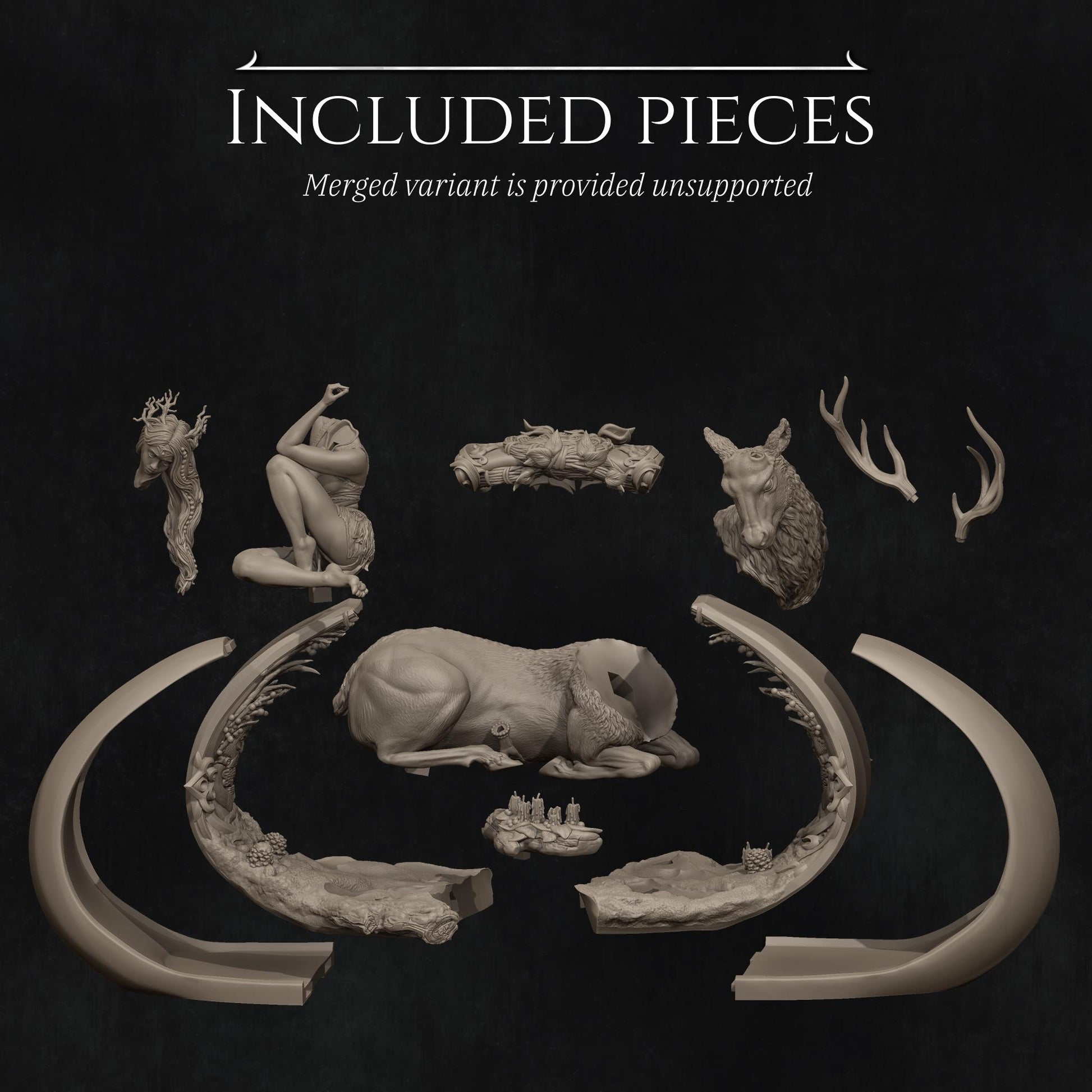 Winter Diorama | Collectible 3D Printed Four Seasons Statue | by Nerikson