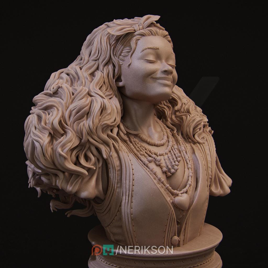 Inithia Bust | Collectible Female Bust Statue Miniature | by Nerikson