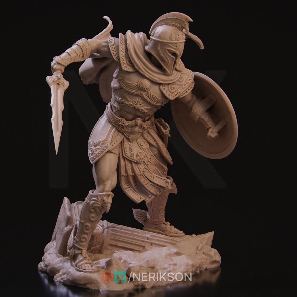 Perseus the Slayer Hero | Greek & Roman Myth Warrior Collectible Miniature Statue | 75mm / 140mm | by Nerikson
