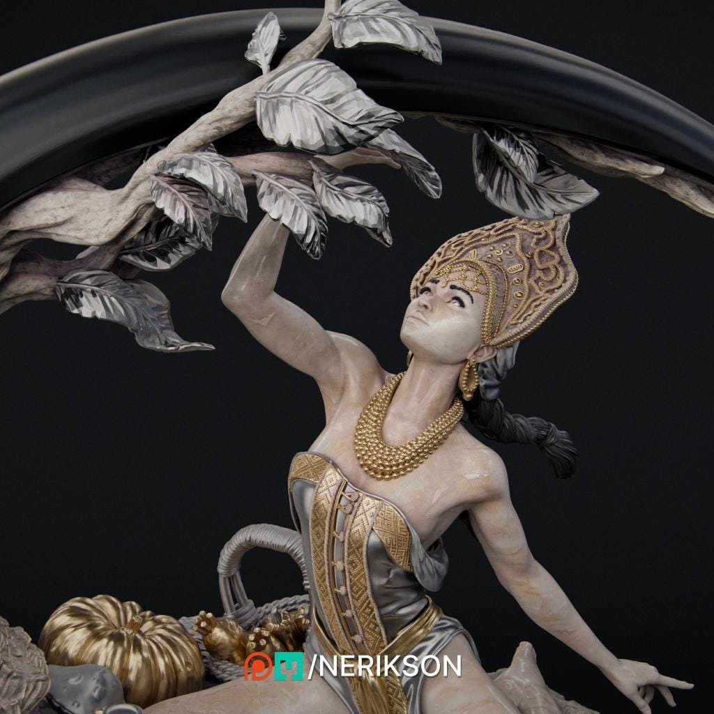 Autumn Diorama | Collectible 3D Printed Four Seasons Statue | by Nerikson