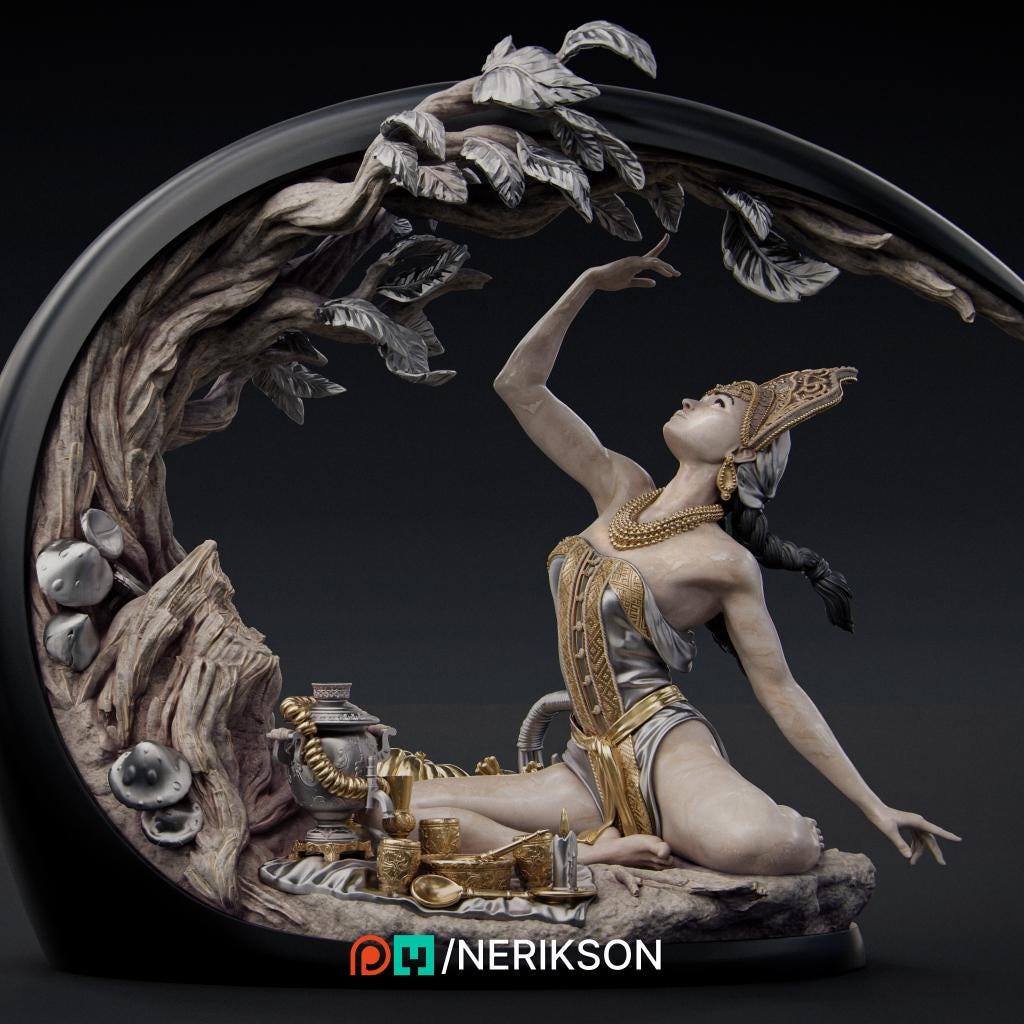 Autumn Diorama | Collectible 3D Printed Four Seasons Statue | by Nerikson