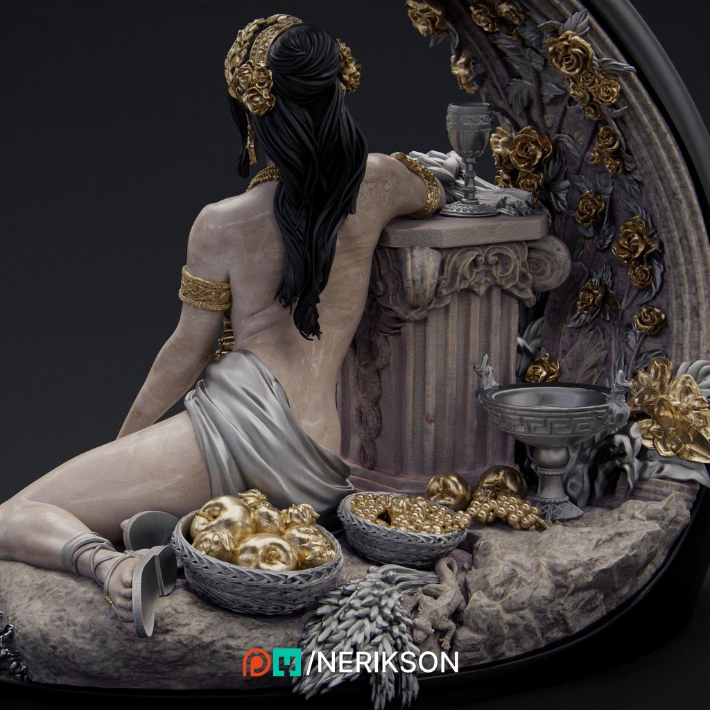 Summer Diorama | Collectible 3D Printed Four Seasons Statue | by Nerikson