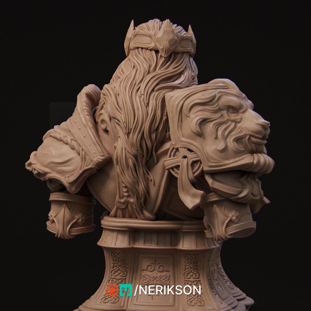 Itrek Bust | Collectible Fantasy Bust Statue Miniature | by Nerikson