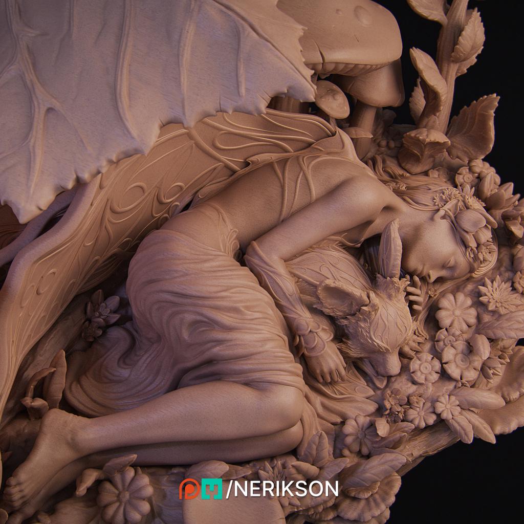The End of Summer | Collectible 3D Printed Four Seasons Statue | by Nerikson