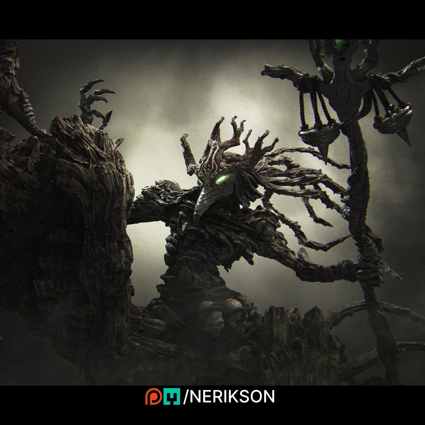 Horseman of Famine | Fantasy Fighter Knight Collectible Miniature Statue | 140mm | by Nerikson