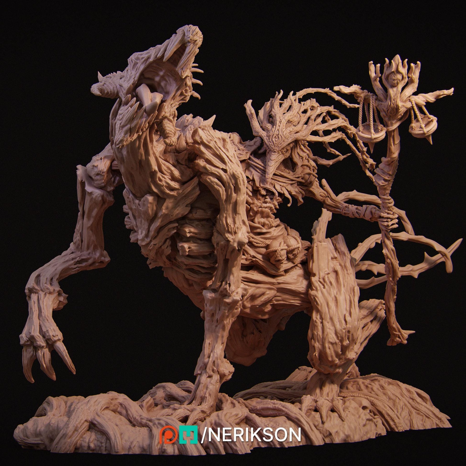 Horseman of Famine | Fantasy Fighter Knight Collectible Miniature Statue | 140mm | by Nerikson