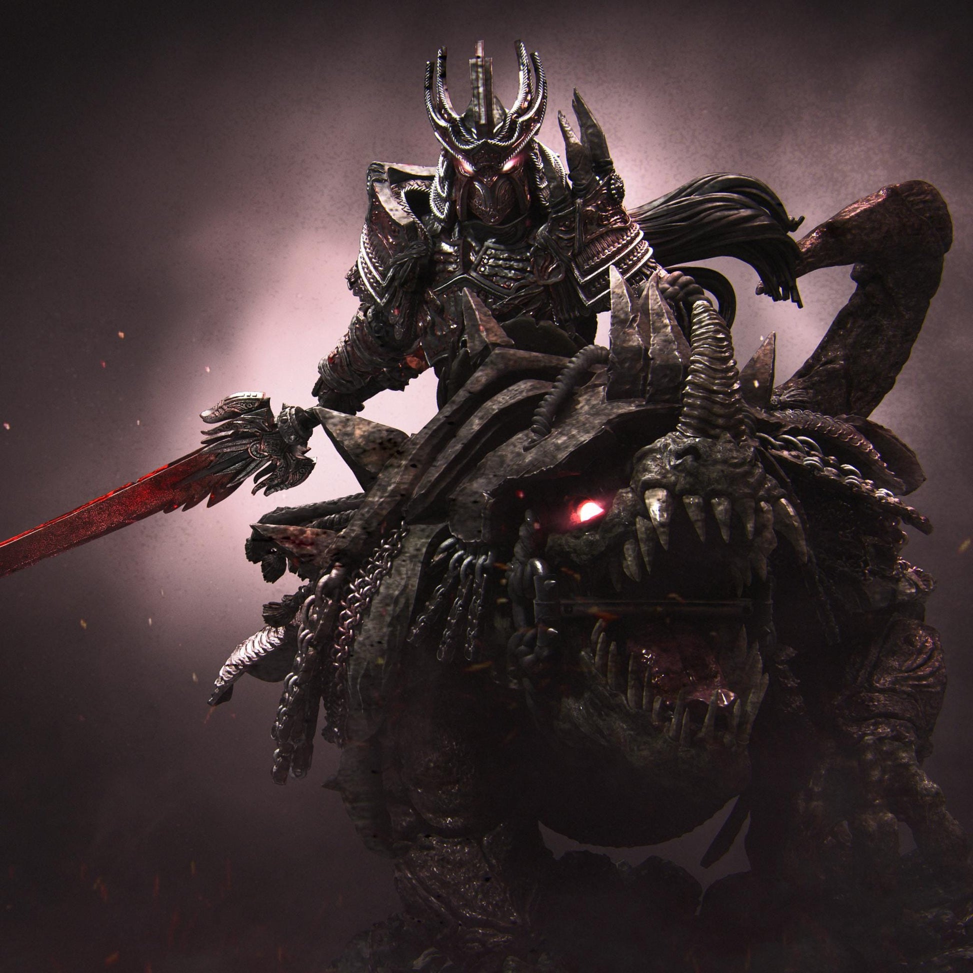 Horseman of War | Fantasy Fighter Knight Collectible Miniature Statue | 140mm | by Nerikson