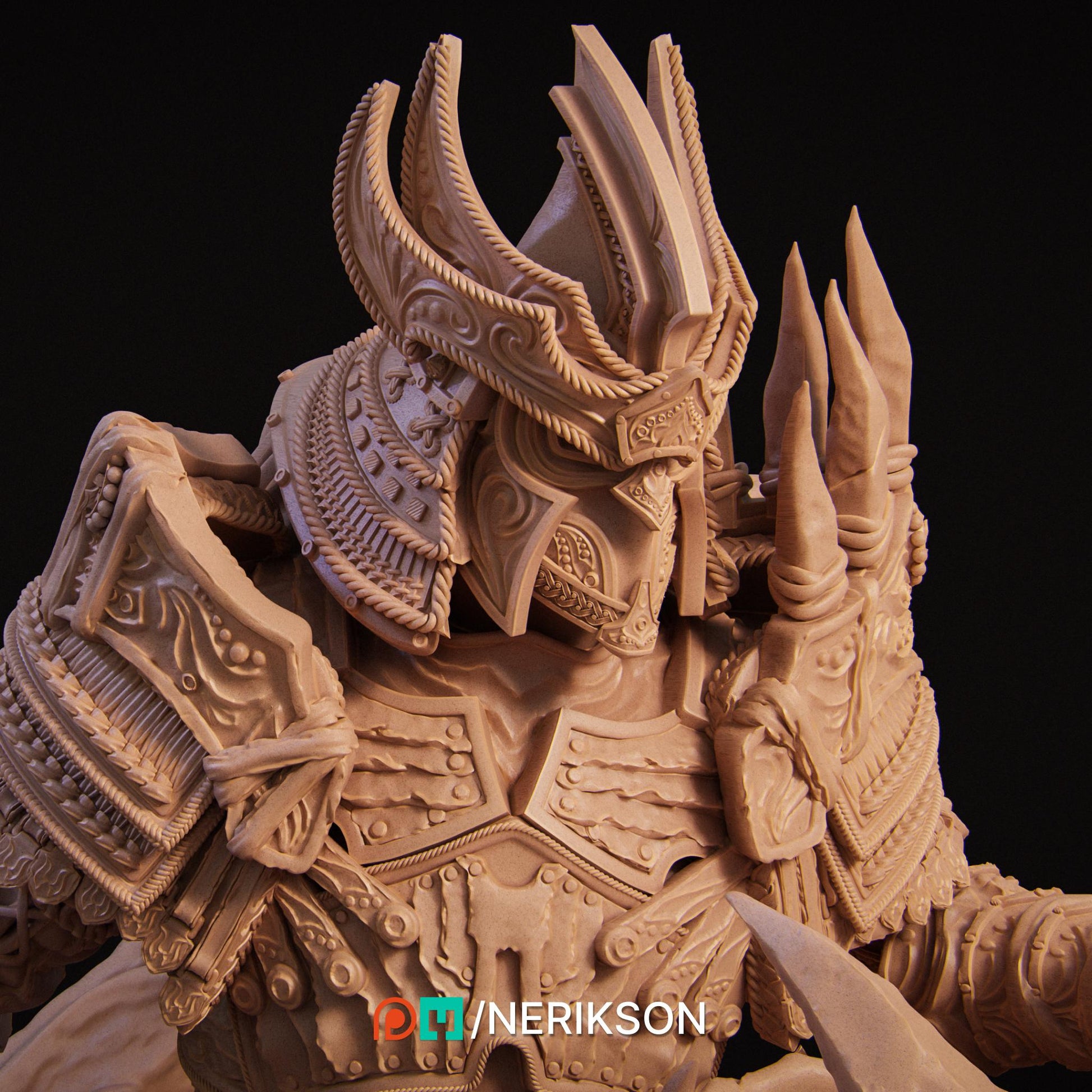 Horseman of War | Fantasy Fighter Knight Collectible Miniature Statue | 140mm | by Nerikson