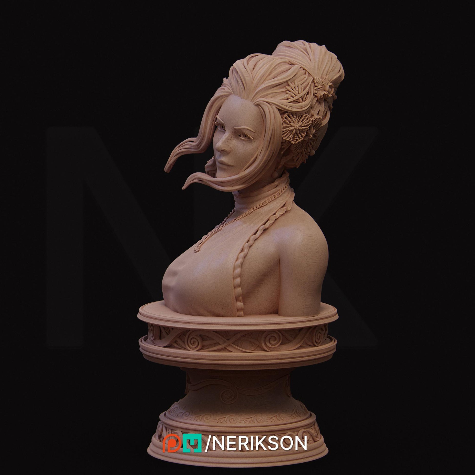Luna Bust | Collectible Fantasy Bust Statue Miniature | by Nerikson