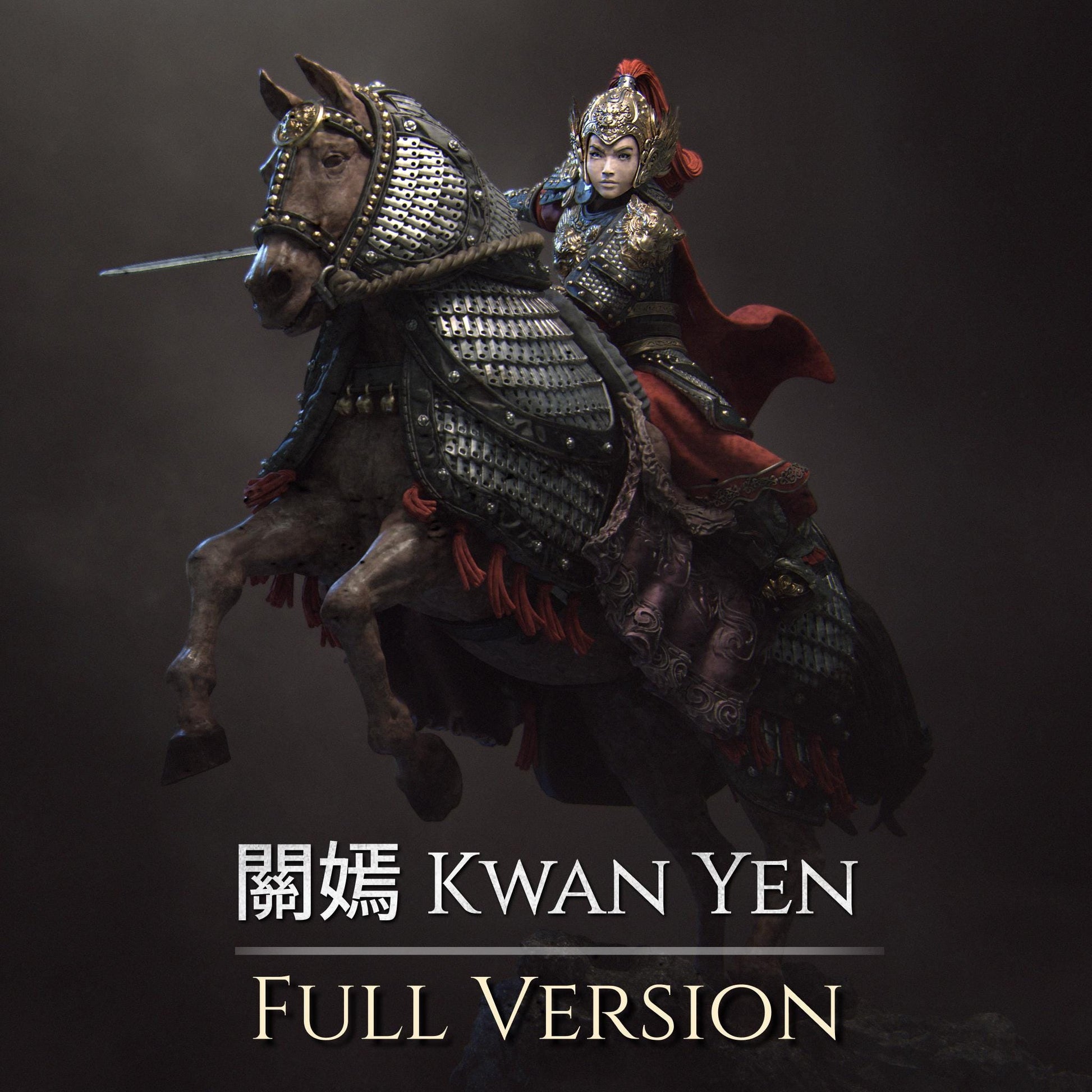 Kwan Yen the Warrior of the Tiger | Fantasy Three Kingdoms Collectible Miniature Statue | 140mm | by Nerikson