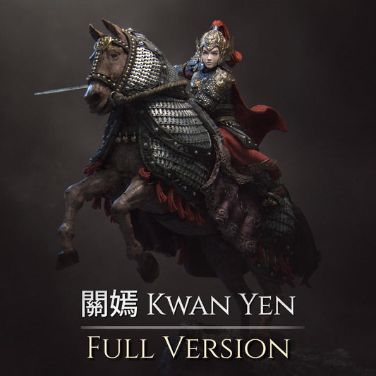 Kwan Yen the Warrior of the Tiger | Fantasy Three Kingdoms Collectible Miniature Statue | 140mm | by Nerikson