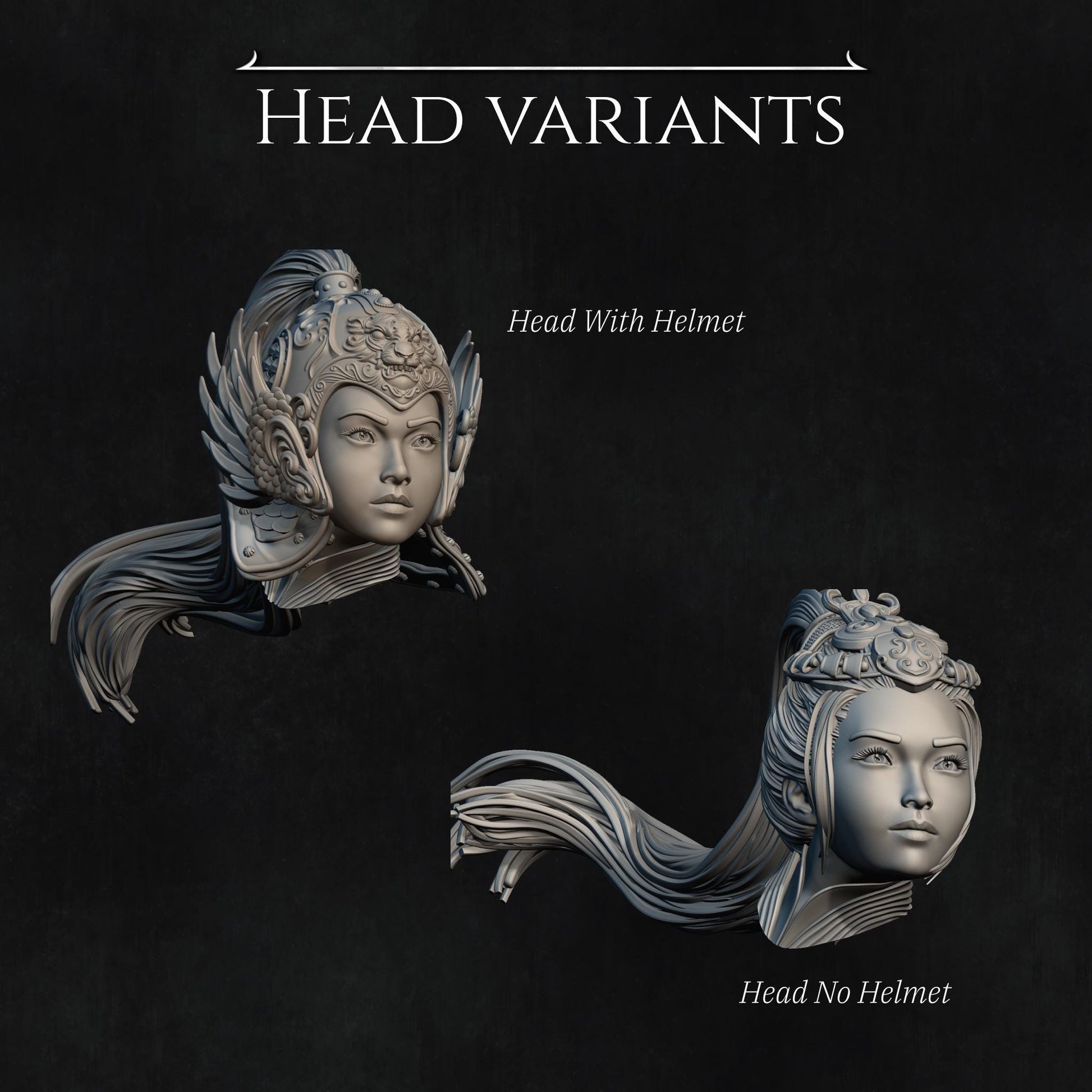 Kwan Yen the Warrior of the Tiger | Fantasy Three Kingdoms Collectible Miniature Statue | 140mm | by Nerikson