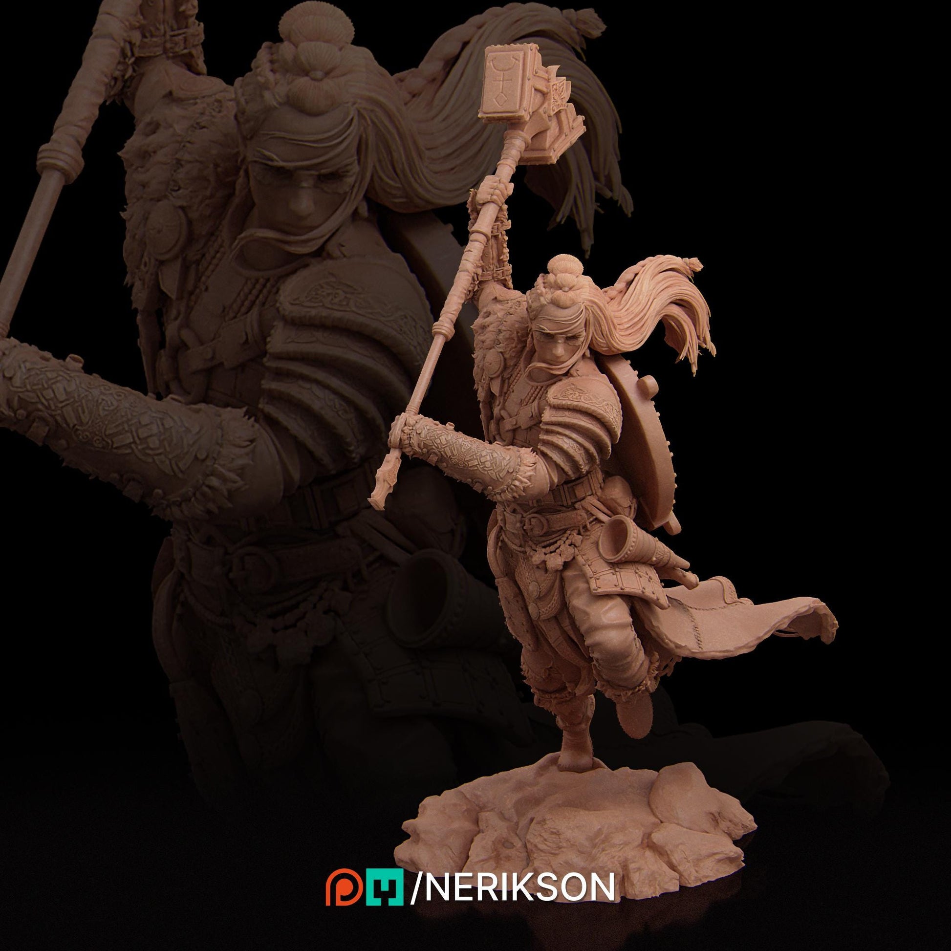 Thyra | Viking Warrior Berserker Norse Collectible Miniature Statue | 75mm | by Nerikson
