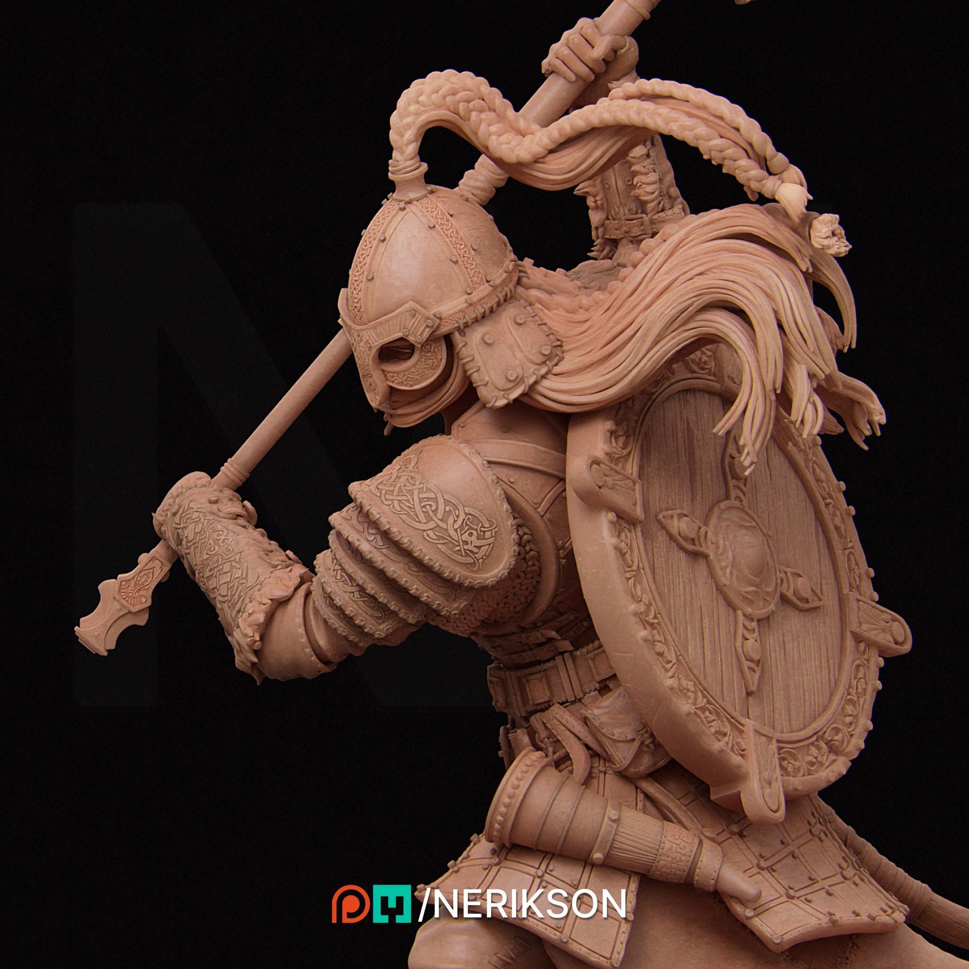 Thyra | Viking Warrior Berserker Norse Collectible Miniature Statue | 75mm | by Nerikson