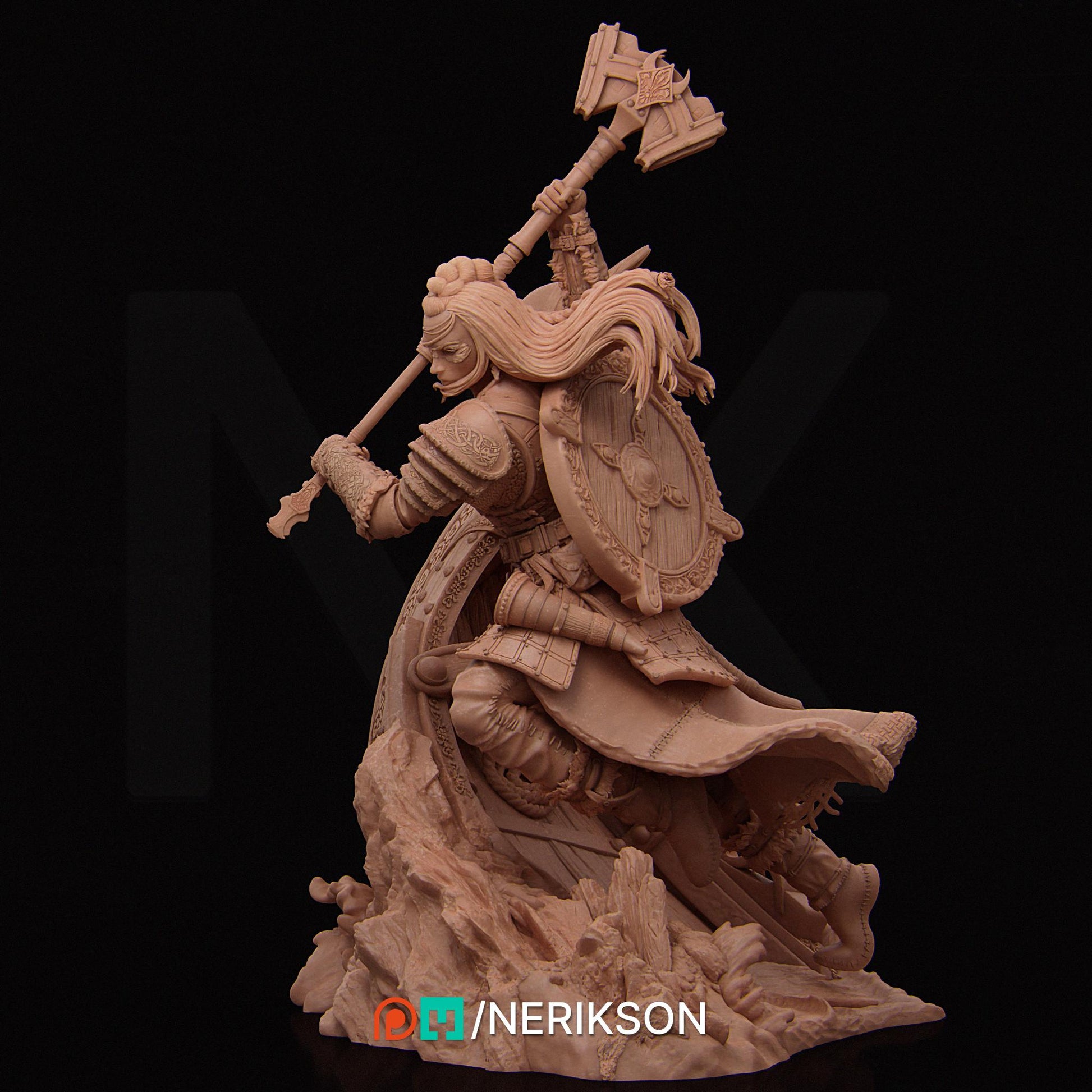 Thyra | Viking Warrior Berserker Norse Collectible Miniature Statue | 75mm | by Nerikson