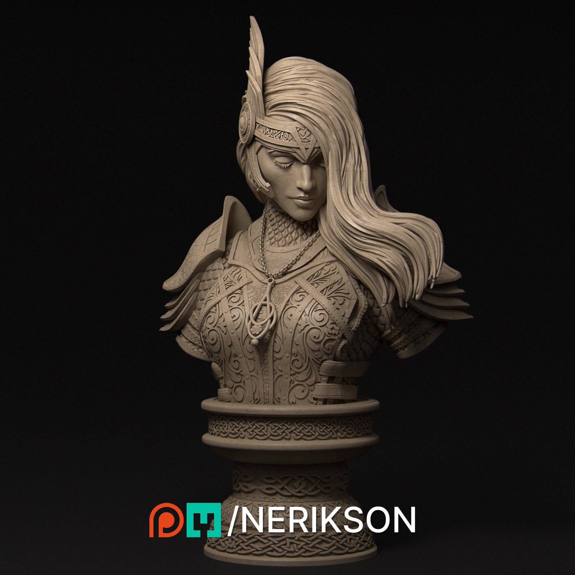 Revna Bust | Norse Valkyrie Collectible Bust Statue | by Nerikson