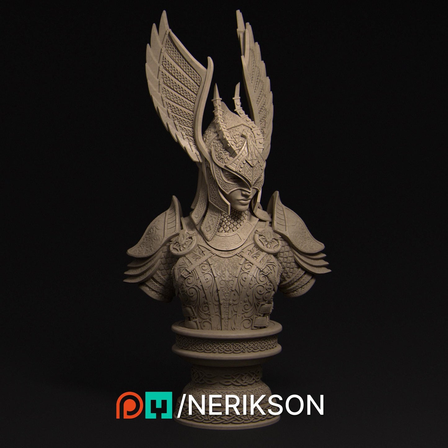 Revna Bust | Norse Valkyrie Collectible Bust Statue | by Nerikson