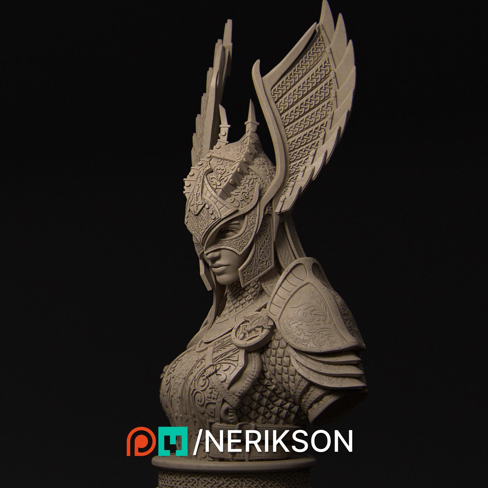 Revna Bust | Norse Valkyrie Collectible Bust Statue | by Nerikson