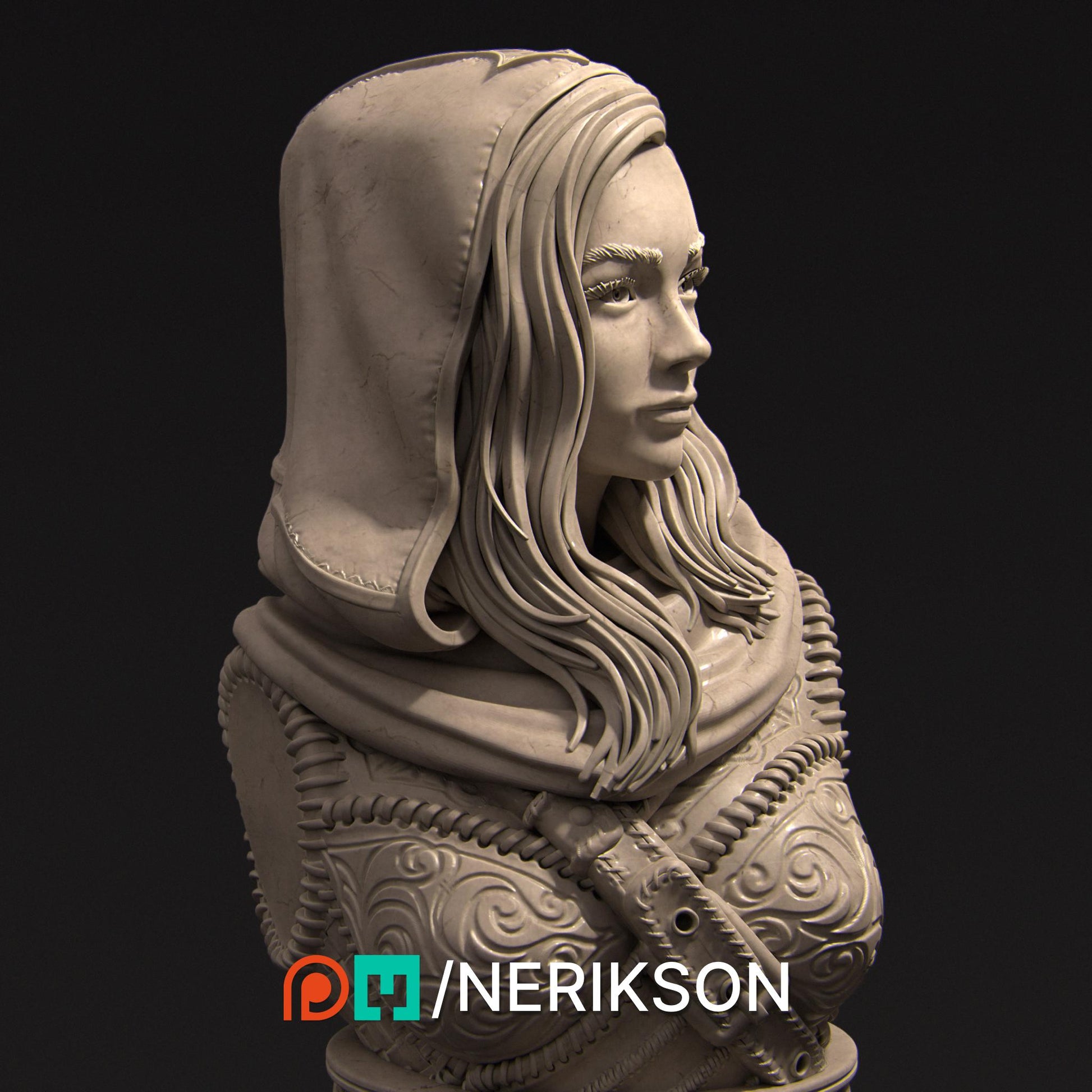 Artemisia Bust | Collectible Fantasy Bust Statue Miniature | by Nerikson