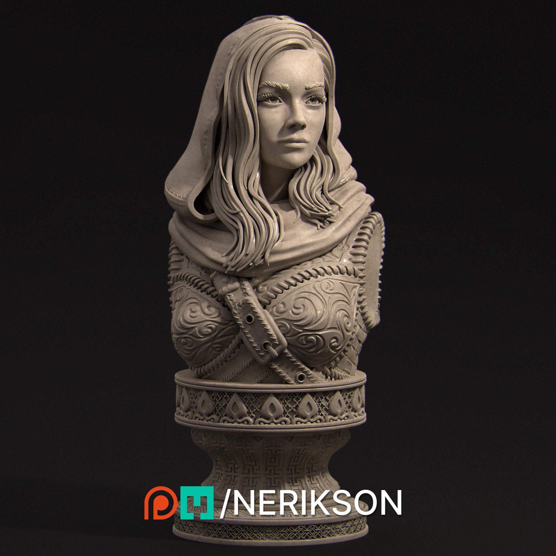 Artemisia Bust | Collectible Fantasy Bust Statue Miniature | by Nerikson