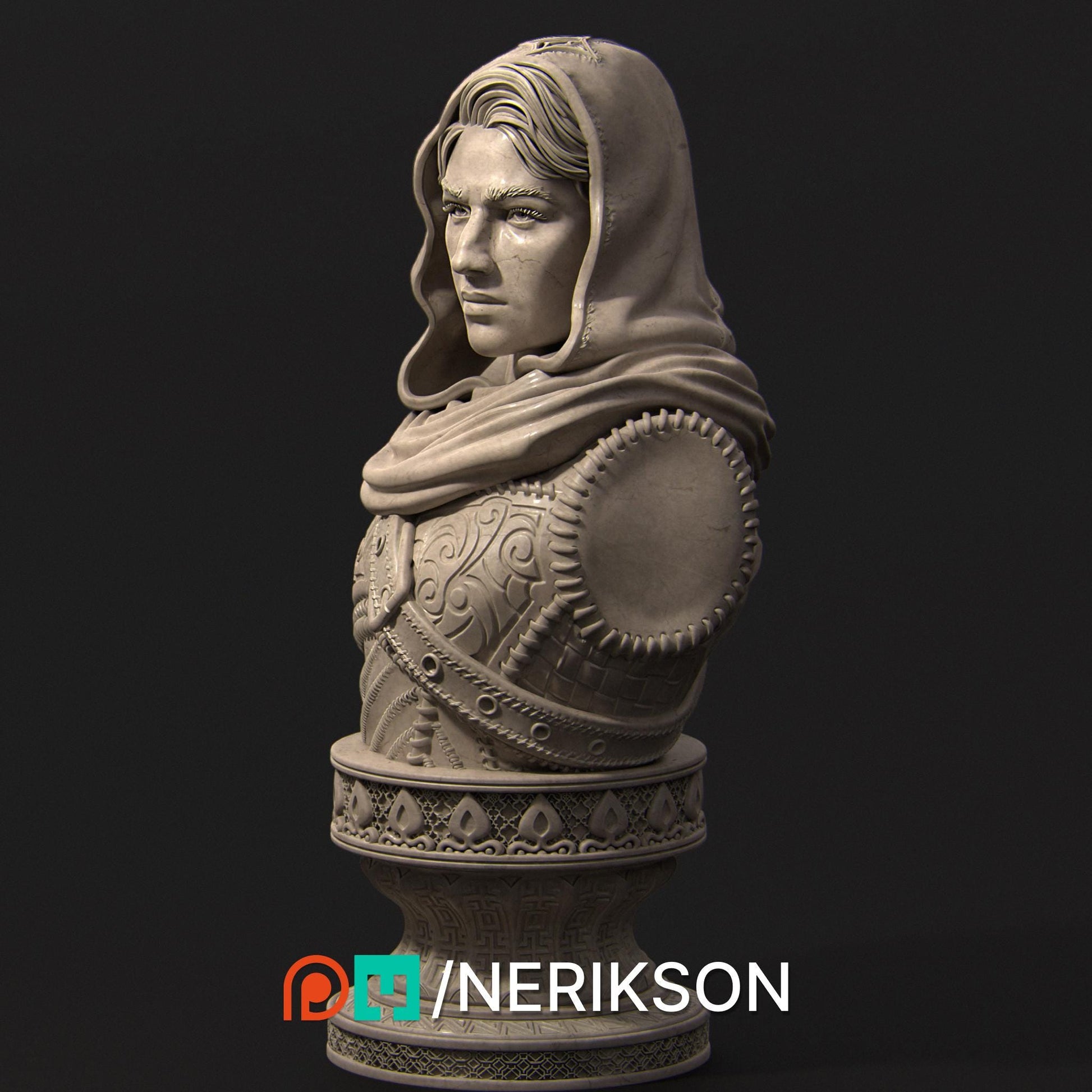 Nasir Bust | Collectible Fantasy Bust Statue Miniature | by Nerikson