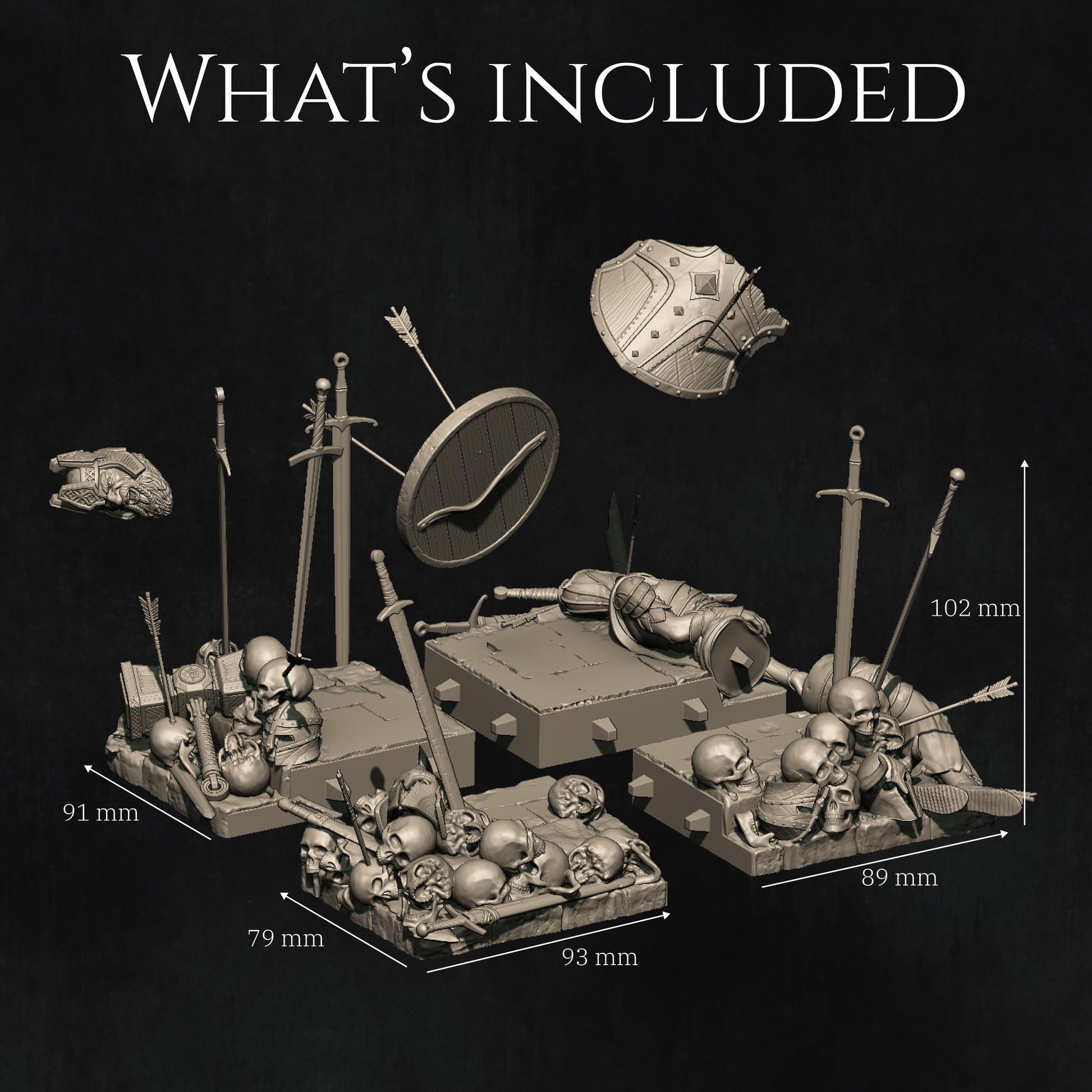 Reving the Dragon Knight Diorama | DnD Undead Knight Collectible Miniature Statue | 75mm / 140mm | by Nerikson