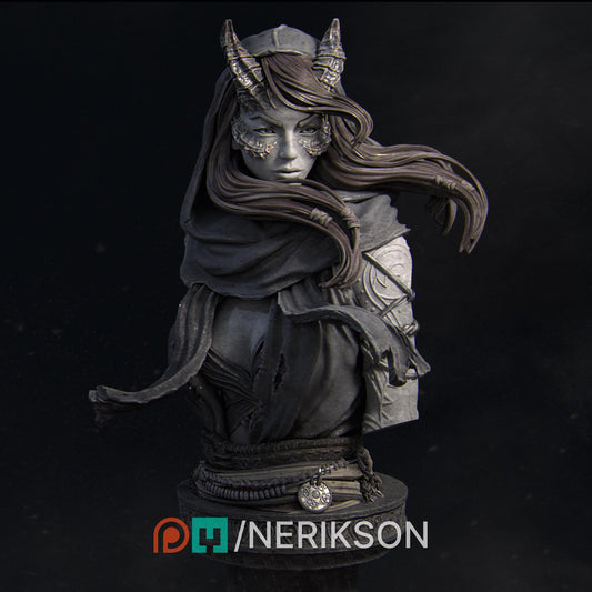 Rowena Bust | Collectible Fantasy Bust Statue Miniature | by Nerikson