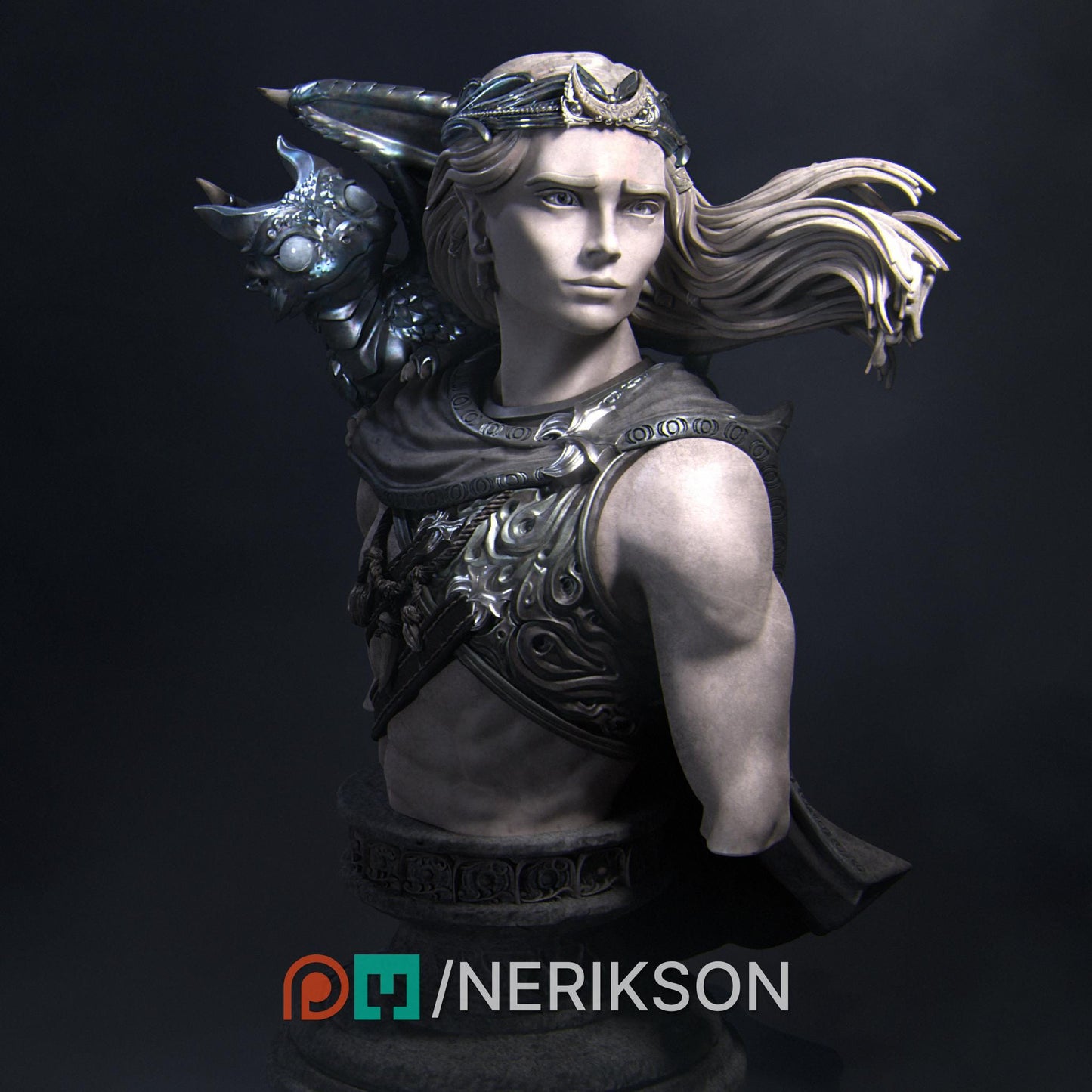 Orion Bust | Collectible Fantasy Bust Statue Miniature | by Nerikson
