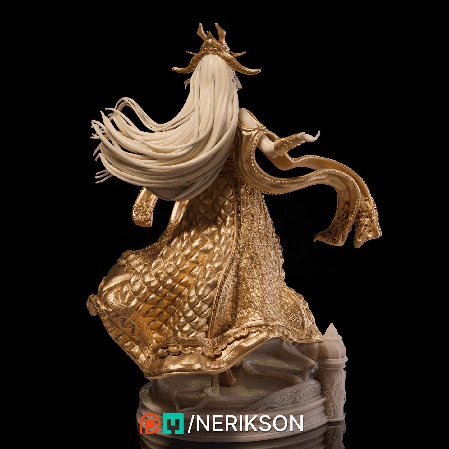 Sophia, the Priestess | DnD Female Monk Cleric Paladin Collectible Miniature Statue | 75mm / 140mm | by Nerikson