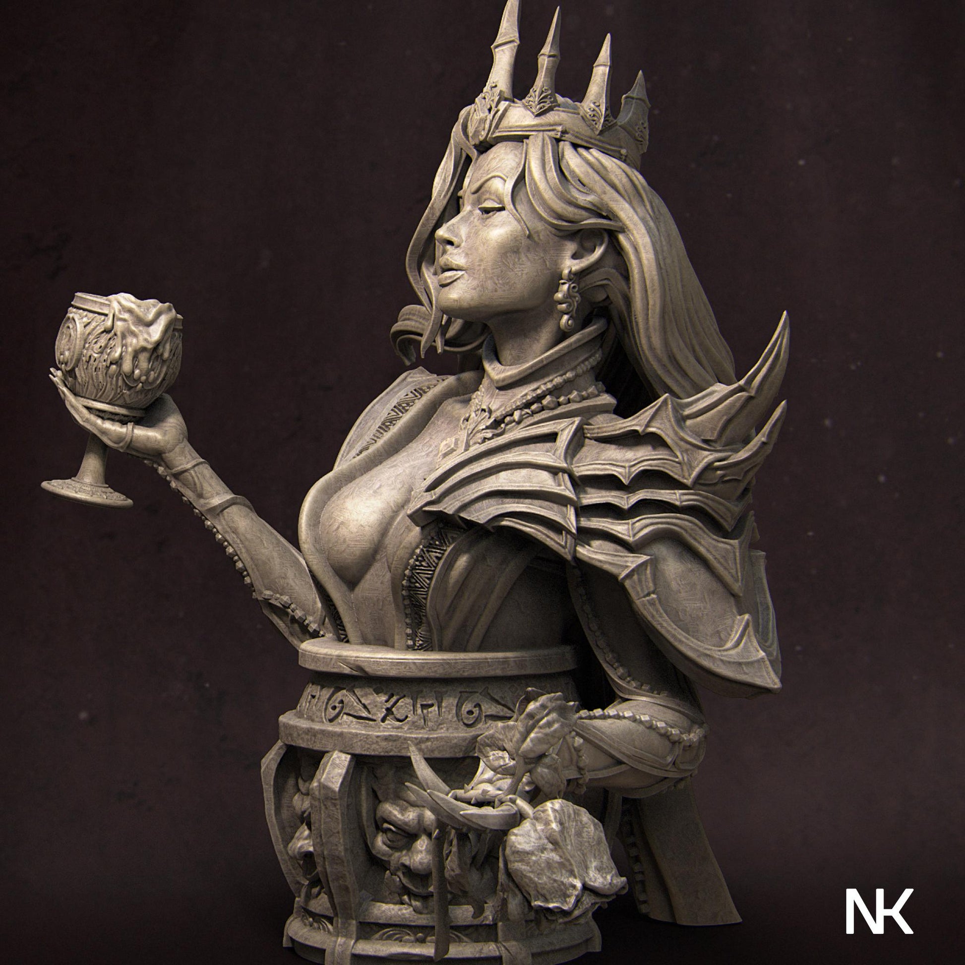 Youth Eternal Bust | Collectible Fantasy Bust Statue Miniature | by Nerikson