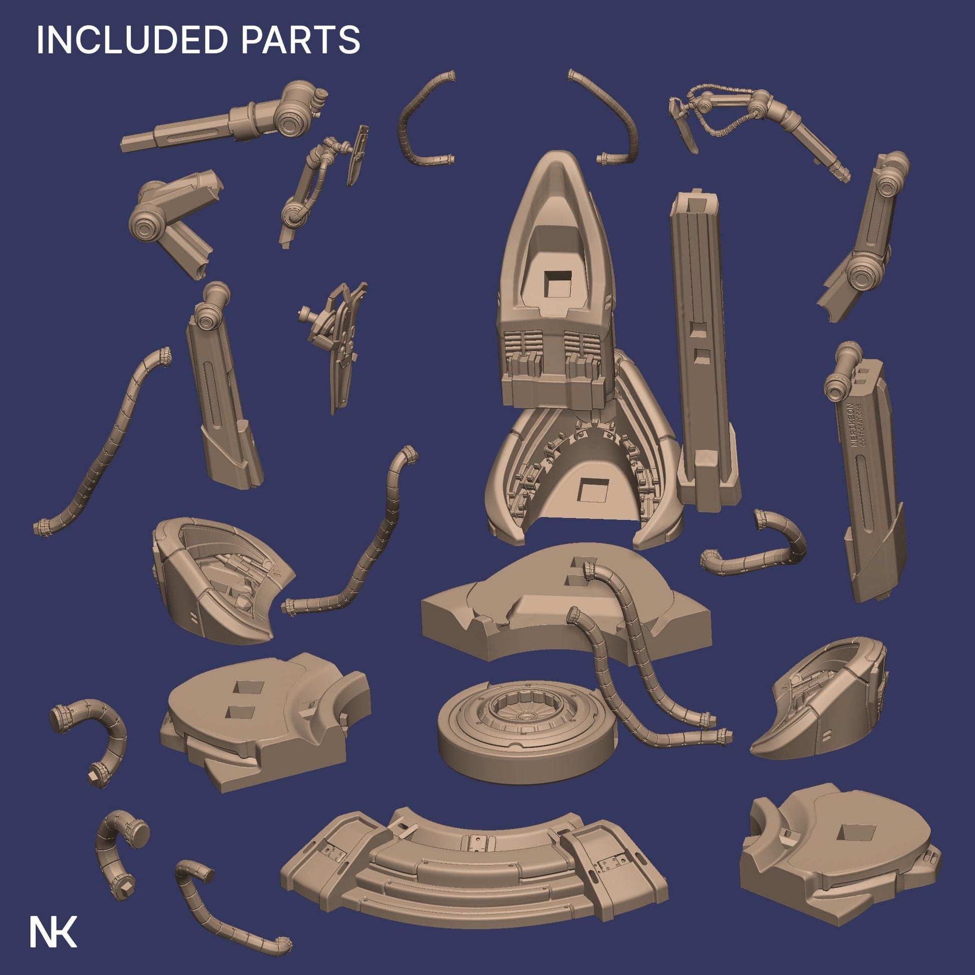 Project Eve | Sci-fi Female Cyborg Android Collectible Miniature Statue | 75mm / 140mm | by Nerikson