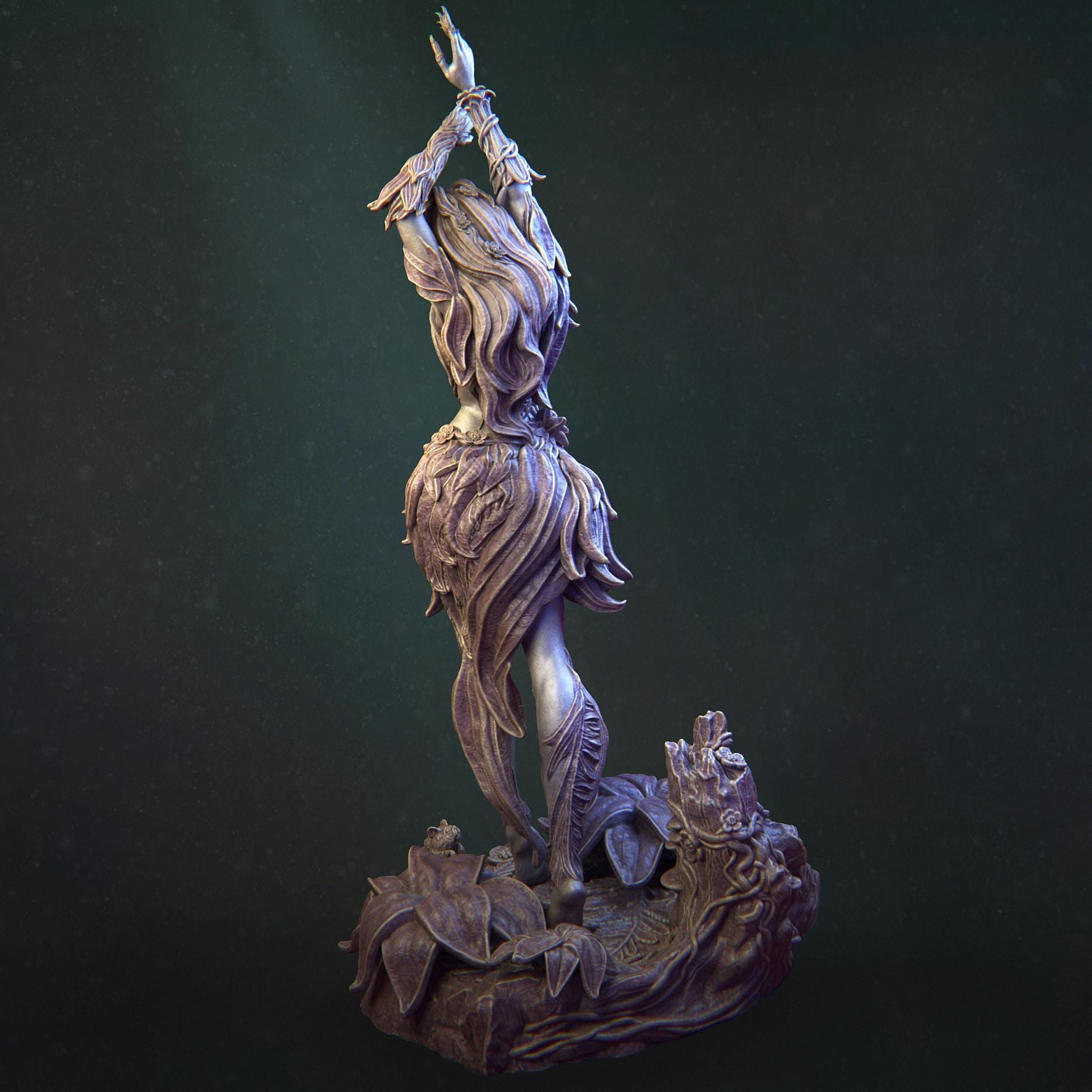 Eyrine | DnD Female Druid Dryad Monstergirl Collectible Miniature | 32mm / 75mm | by Nerikson