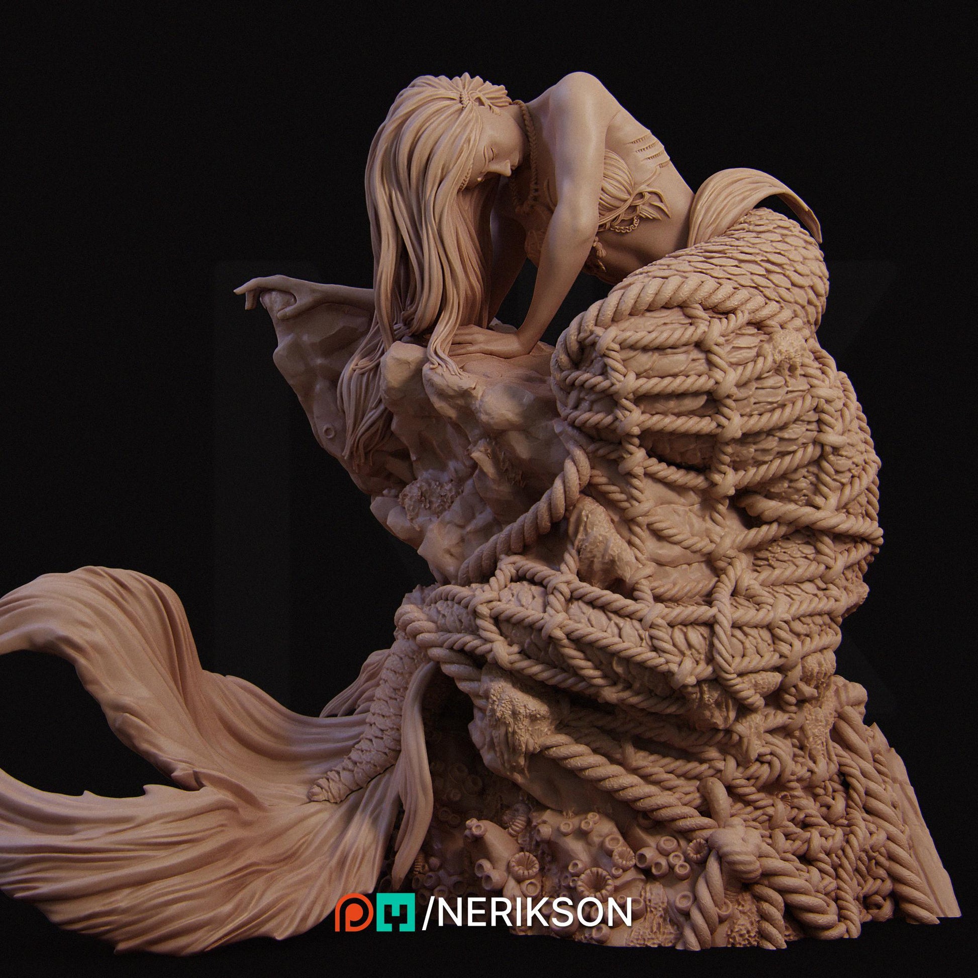 Requiem for a Dream | Fantasy Mermaid Collectible Resin Diorama | by Nerikson