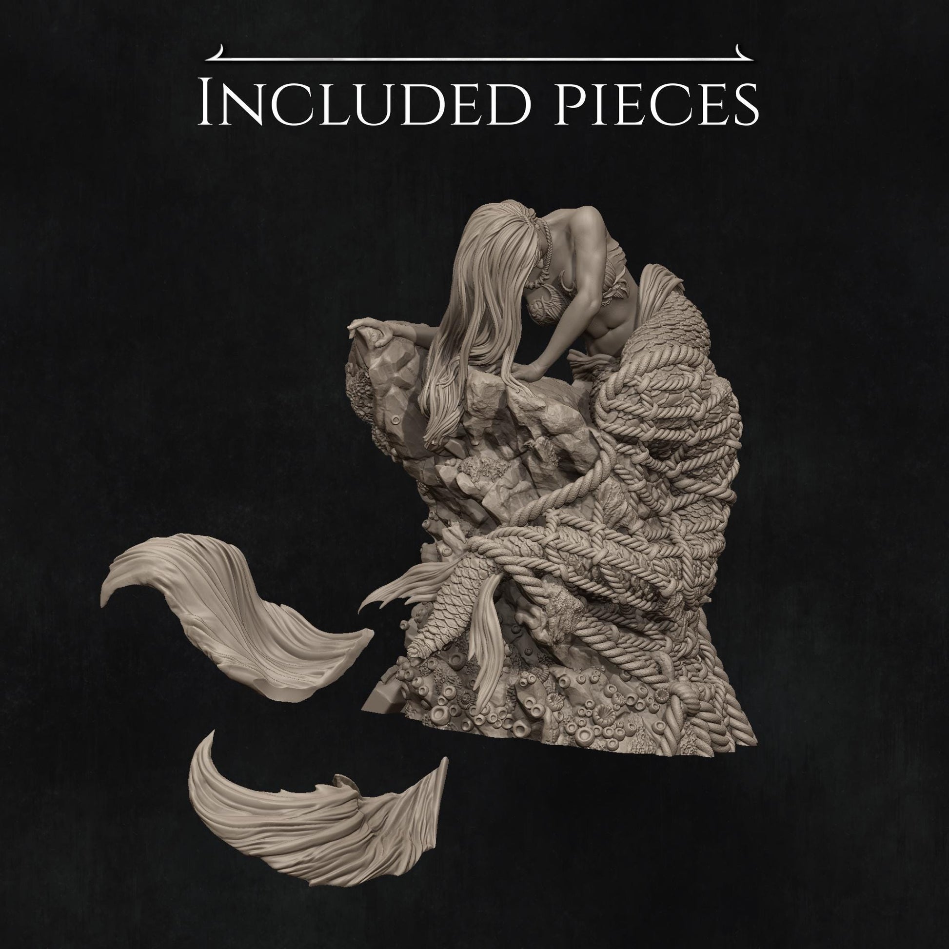 Requiem for a Dream | Fantasy Mermaid Collectible Resin Diorama | by Nerikson