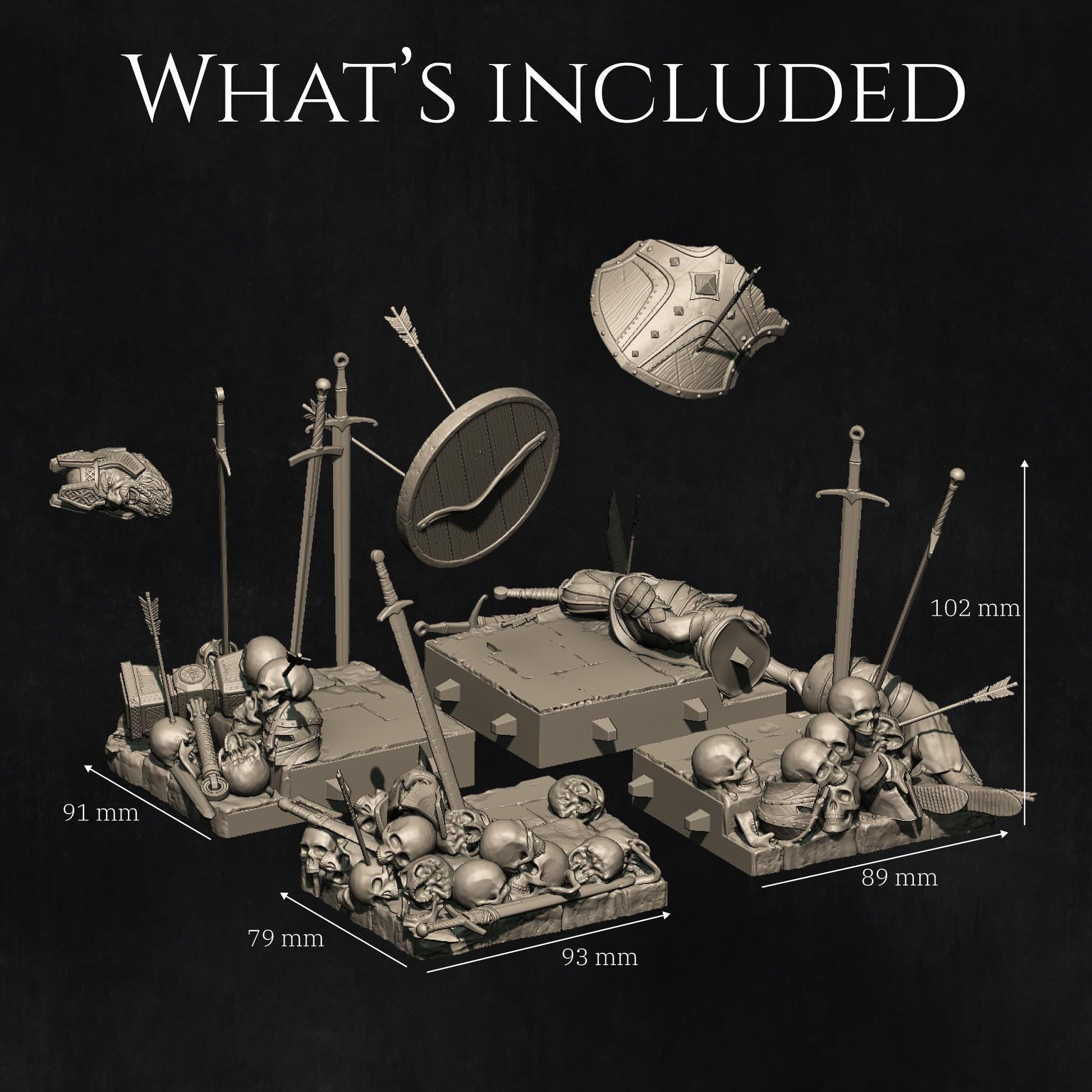 Aleehra the Dragon Knight Diorama | Fantasy Female Paladin Collectible Resin Diorama | by Nerikson