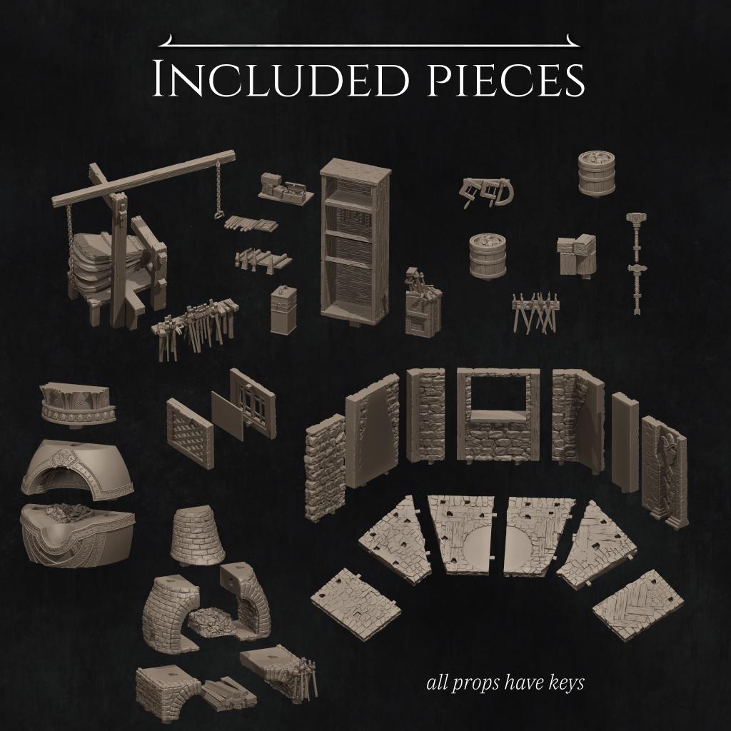 Lara the Blacksmith Diorama | Fantasy Female Collectible Resin Diorama | by Nerikson