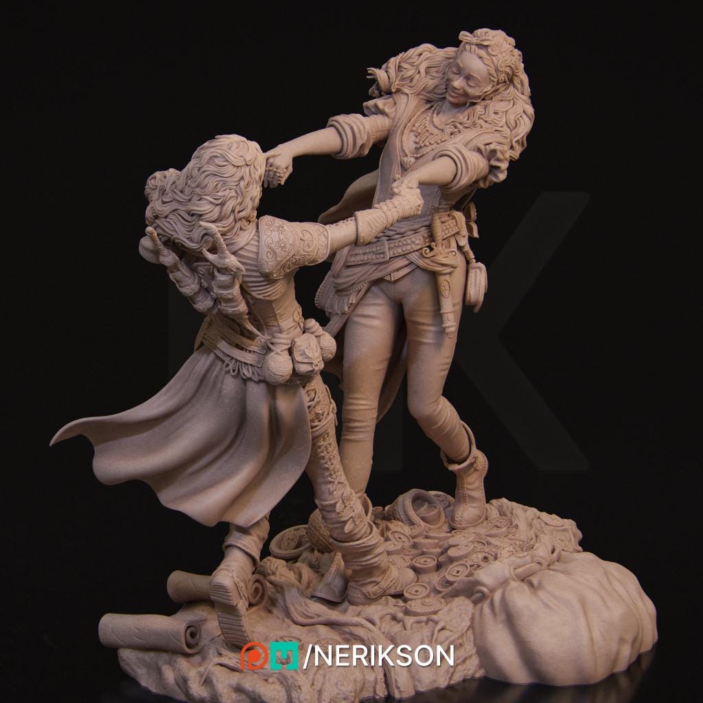Ode to Joy | Fantasy Thief Rogue Collectible Resin Diorama | by Nerikson