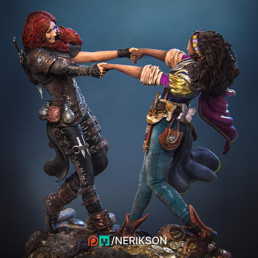 Ode to Joy | Fantasy Thief Rogue Collectible Resin Diorama | by Nerikson