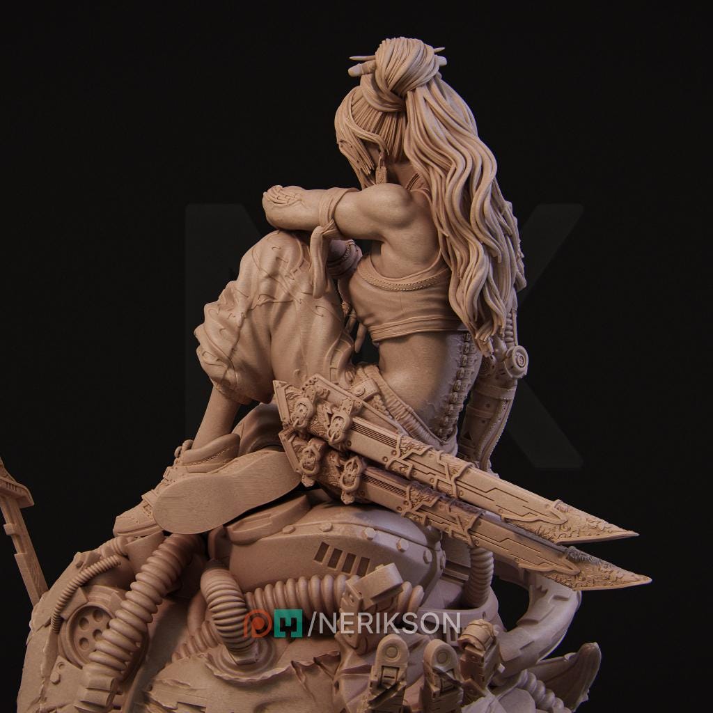 Neo-Nixxi Diorama | Sci-fi Female Collectible Resin Diorama | by Nerikson