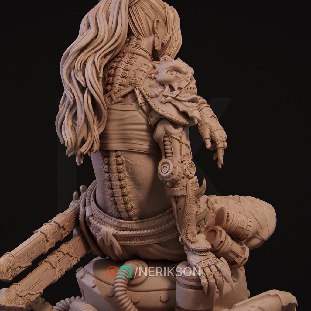 Neo-Nixxi Diorama | Sci-fi Female Collectible Resin Diorama | by Nerikson