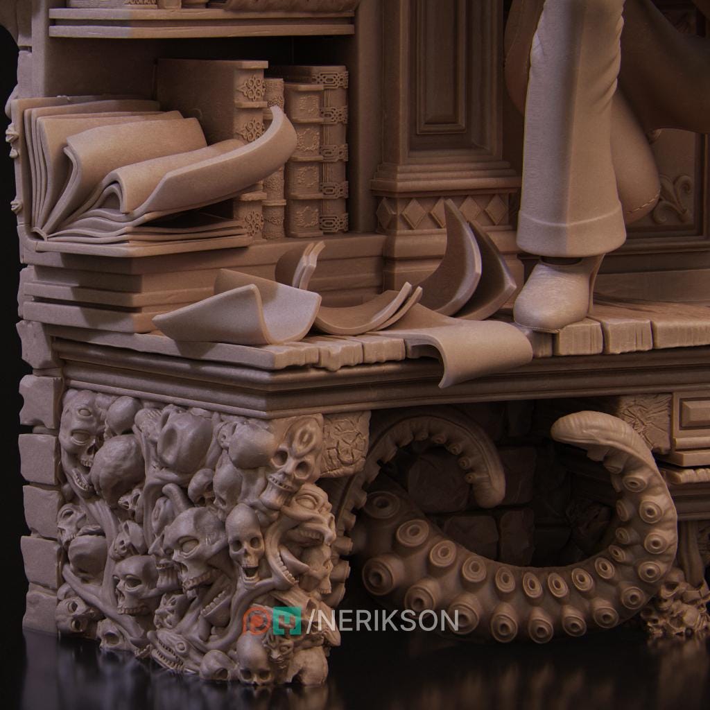 Laura the Detective Diorama| Noir Lovecraftian Collectible Resin Diorama | by Nerikson