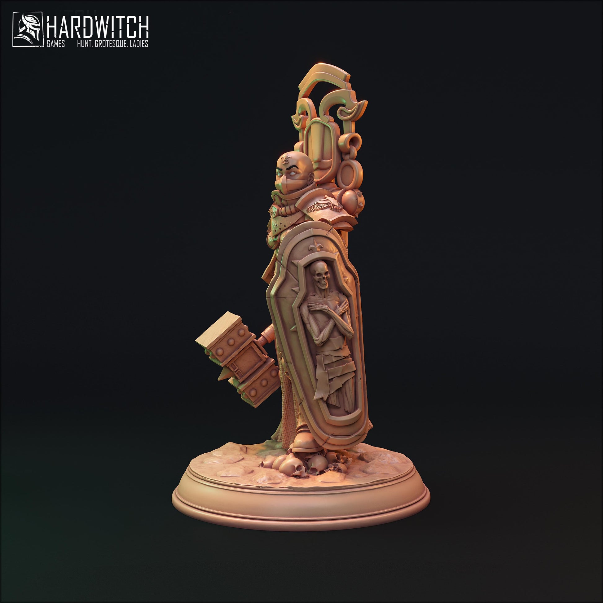 Sabbath Fidel | DnD Female Sci-fi Soldier Warrior Pin Up collectible Miniature | 32mm / 75mm | by Hardwitch Games