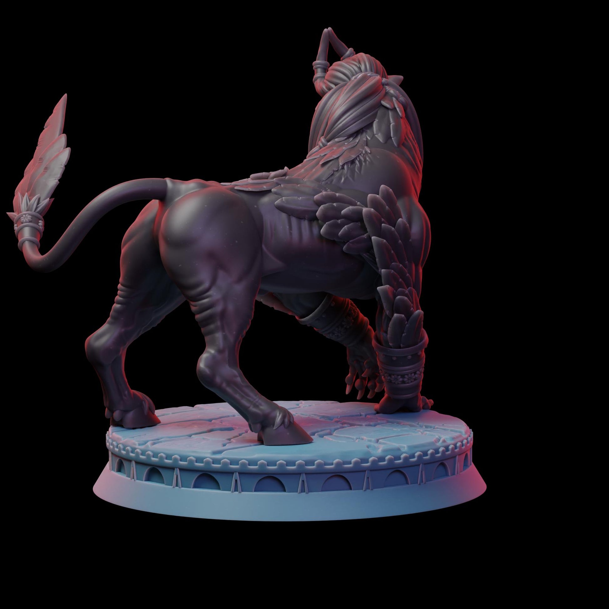 Sons of Lamassu | DnD Sphinx Chimera Monster Collectible Miniature | by 3DPZ Studios